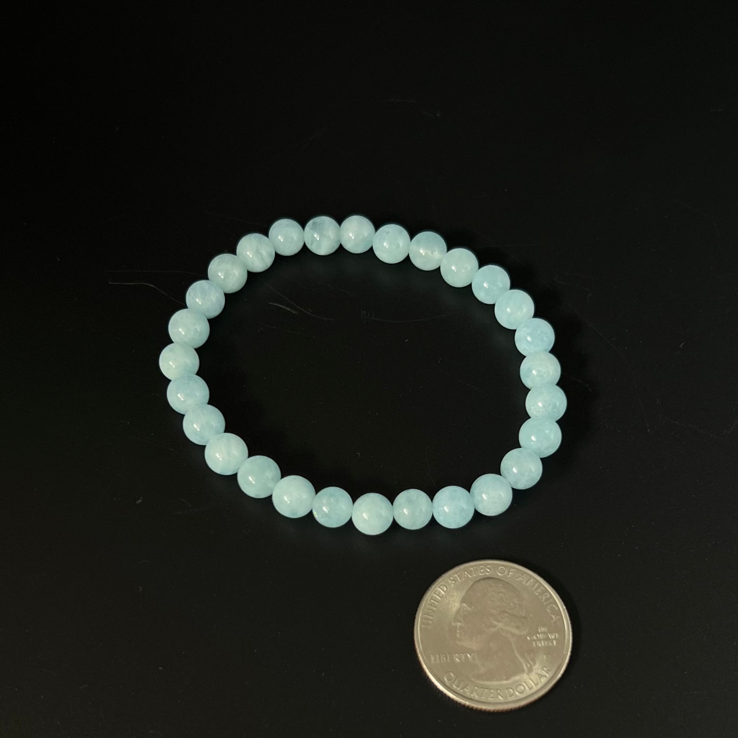 Aquamarine Beaded Bracelet