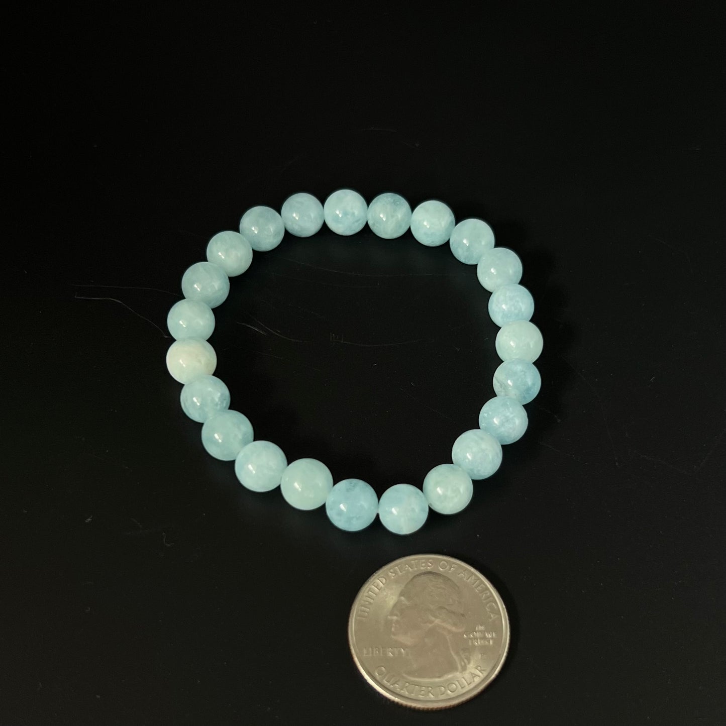 Aquamarine Beaded Bracelet