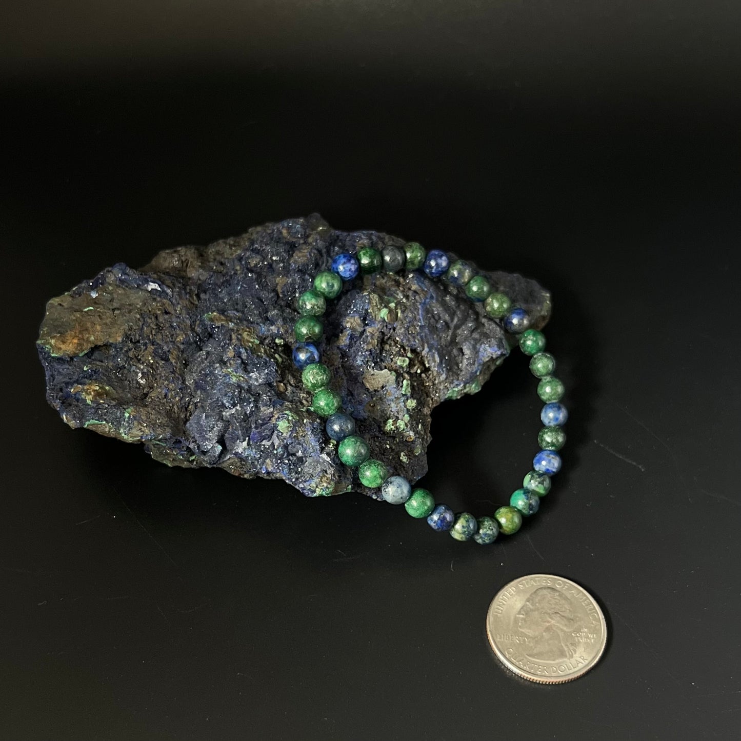 Azurite Beaded Bracelet