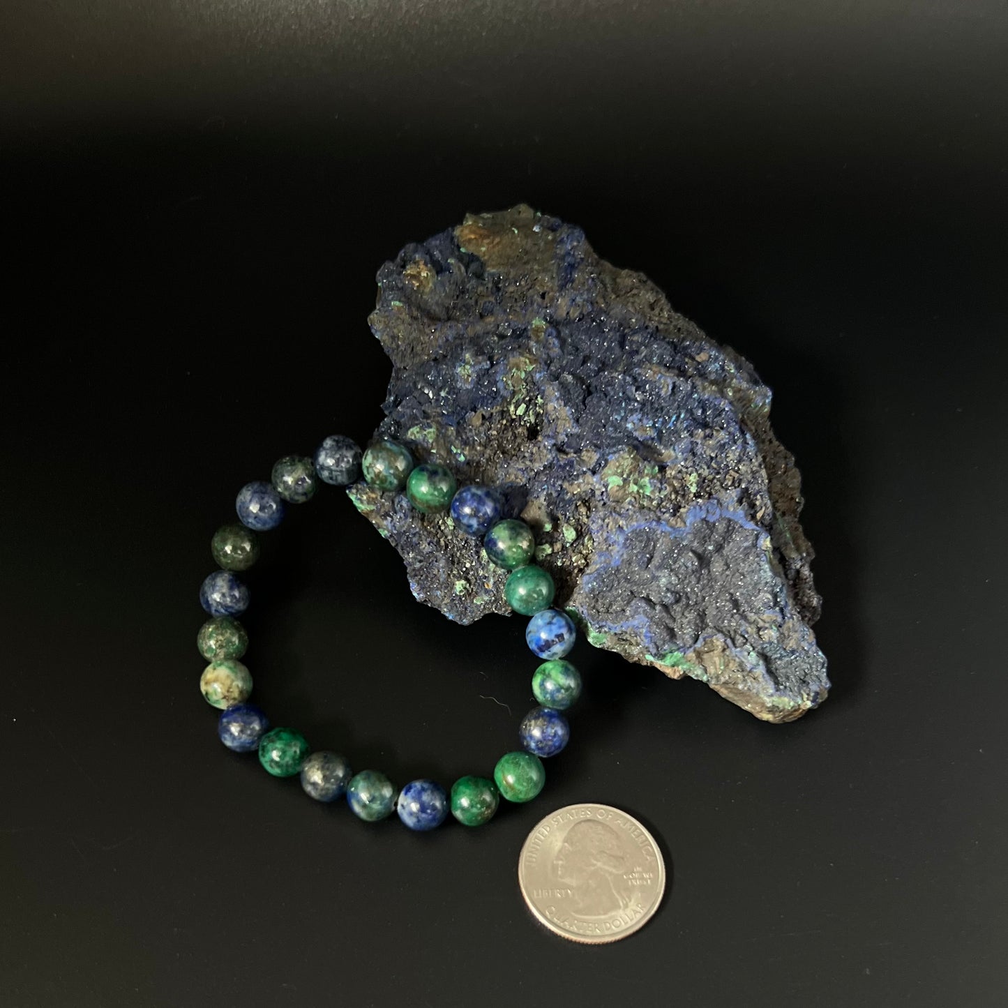 Azurite Beaded Bracelet
