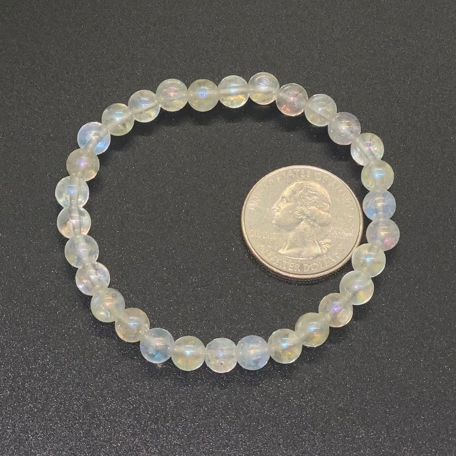 Angel Aura Quartz Beaded Bracelets